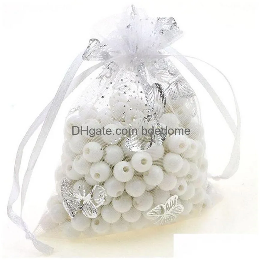 mesh organza bag jewelry gift pouch wedding party xmas candy drawstring bags package size 7x9 9x12 10x15 15x20 20x30 30x40