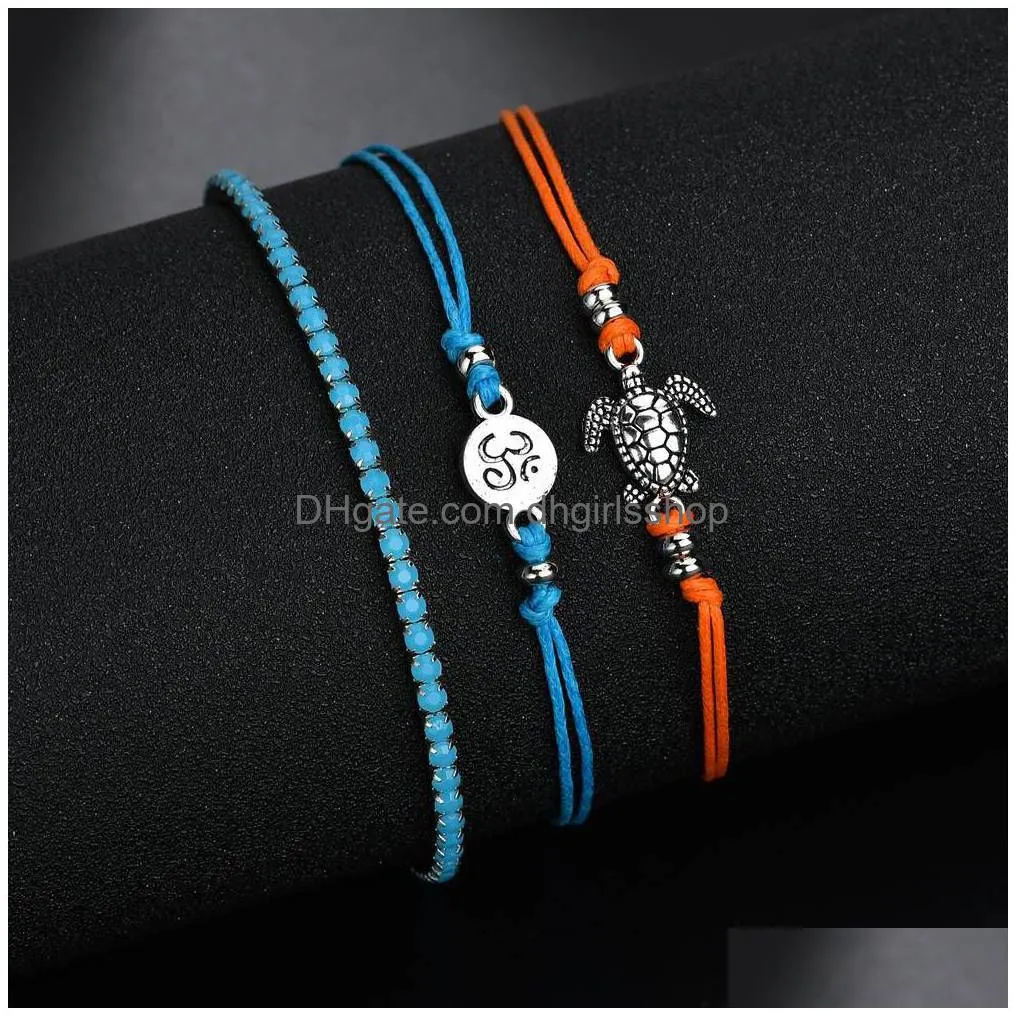 casual female bohemian shell heart summer anklets for women tortoise ankle bracelets girls barefoot on leg chain jewelry gift