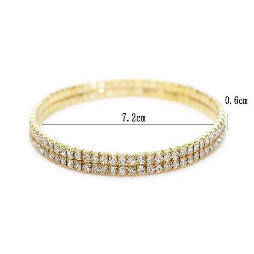 sliver gold rhinestone elastic anklets for women ankle bracelets on the leg bracelet layered anklet foot jewelry