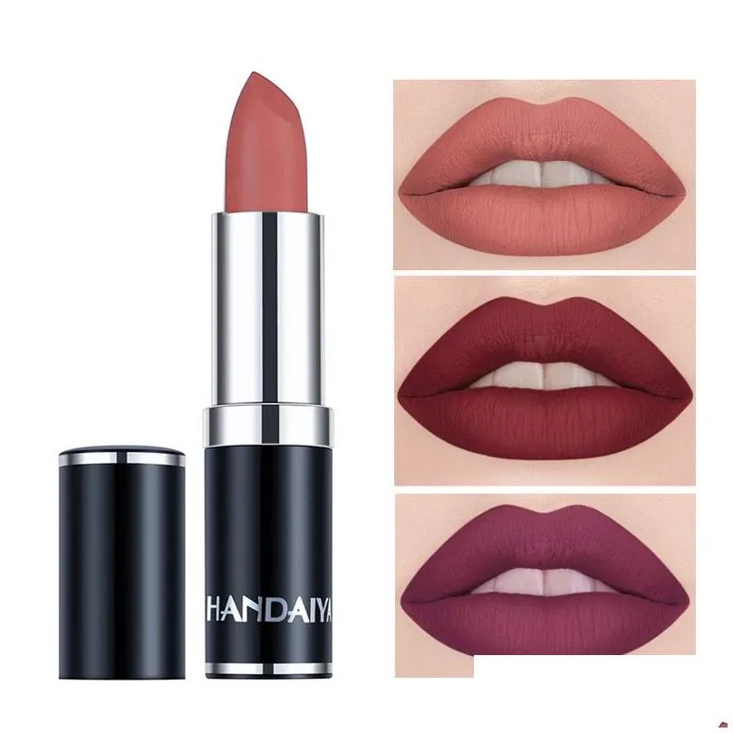 Handaiyan Matte Velvet Lipstick 3g Red Lipsticks Long-lasting Natural Makeup Woman Matt Lip Stick