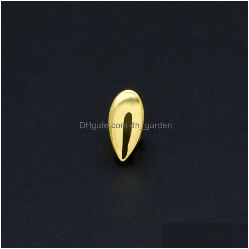 high quality vampire teeth grills for mens fashion hip hop jewelry single dental gold grillz