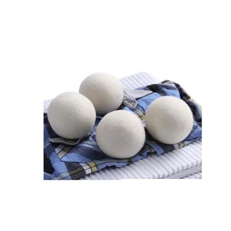 7cm Wool Dryer Balls Natural Fabric Softener 100% Organic Reusable Ball Laundry Dryer Balls For Static Reduces Drying Time