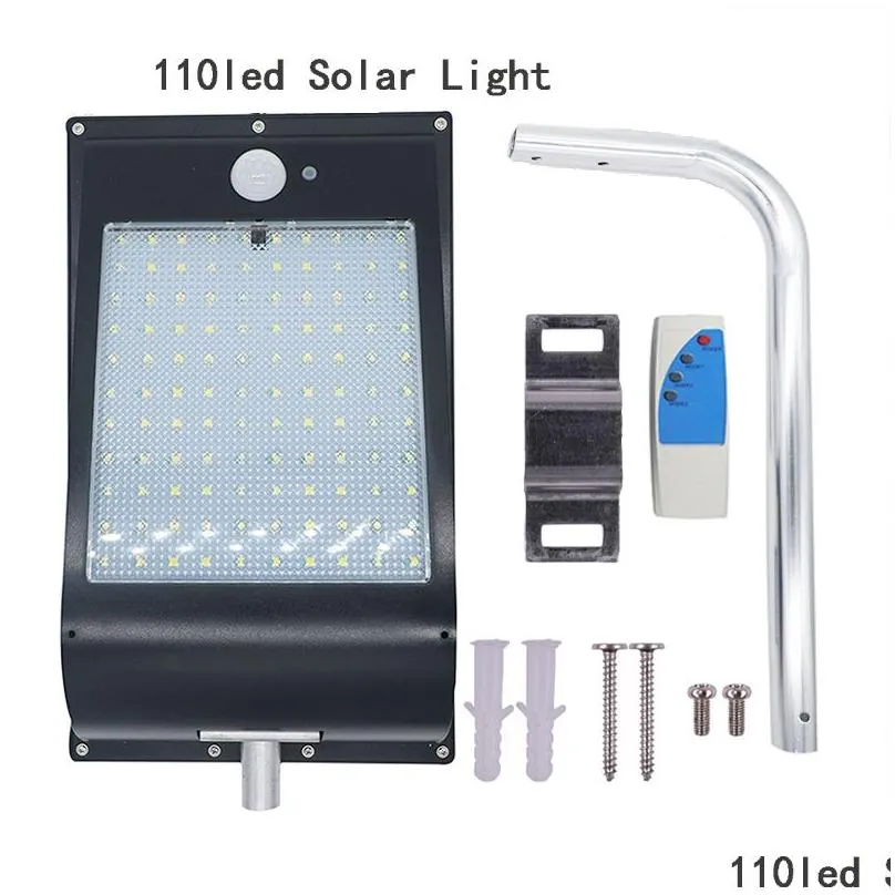 LED Solar Lights Outdoor High Quality Power LED Motion Sensor Wireless Wall Light 11000mah Street Lamp