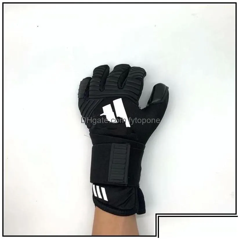 Sports Gloves Top Quality Soccer Goalkeeper Football Predator Pro Same Paragraph Protect Finger Performance Zone Dhdsn
