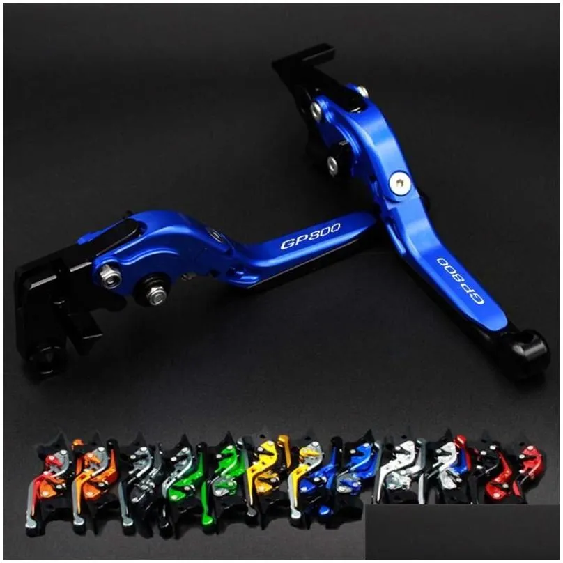 CNC Adjustable Folding Extendable Motorcycle Brake Clutch Levers For Gilera GP 800 GP800 2010-2012 20111