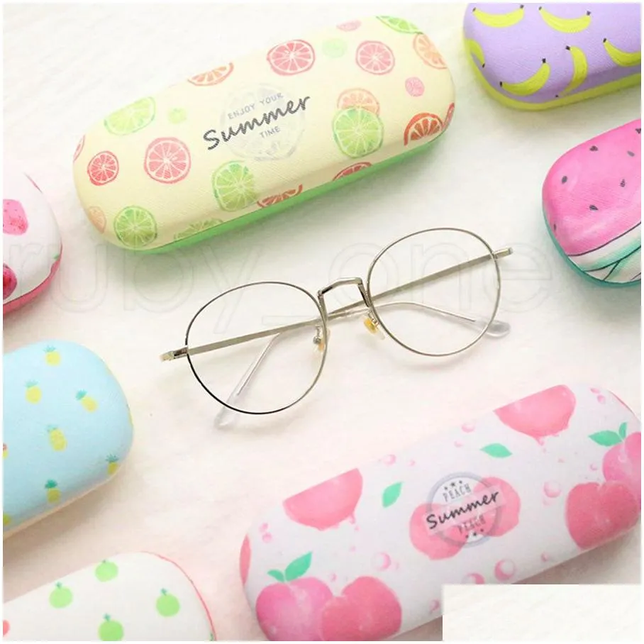 Cartoon Sun Glasses Box Fruit Printing Glass Eyewear Box Fashion Glasses Package Sunglasses Box 8styles RRA1905