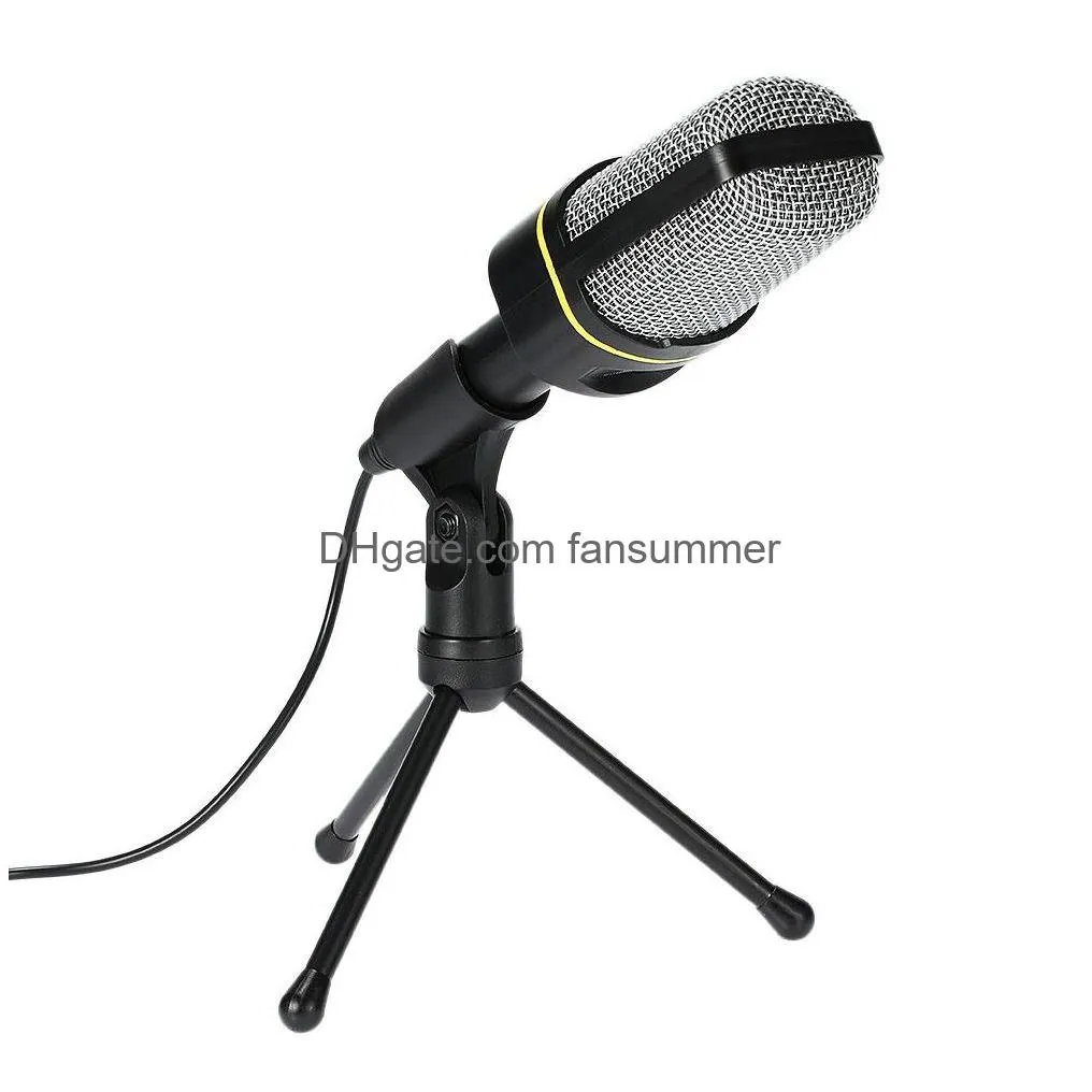 professional usb condenser microphone studio sound microphones recording tripod for ktv karaoke laptop pc desktop computer