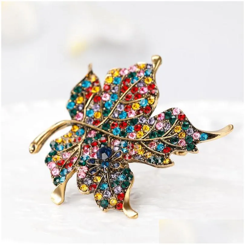 unisex musical instruments violin maple leaf brooches for women enamel pins coat collar brooch