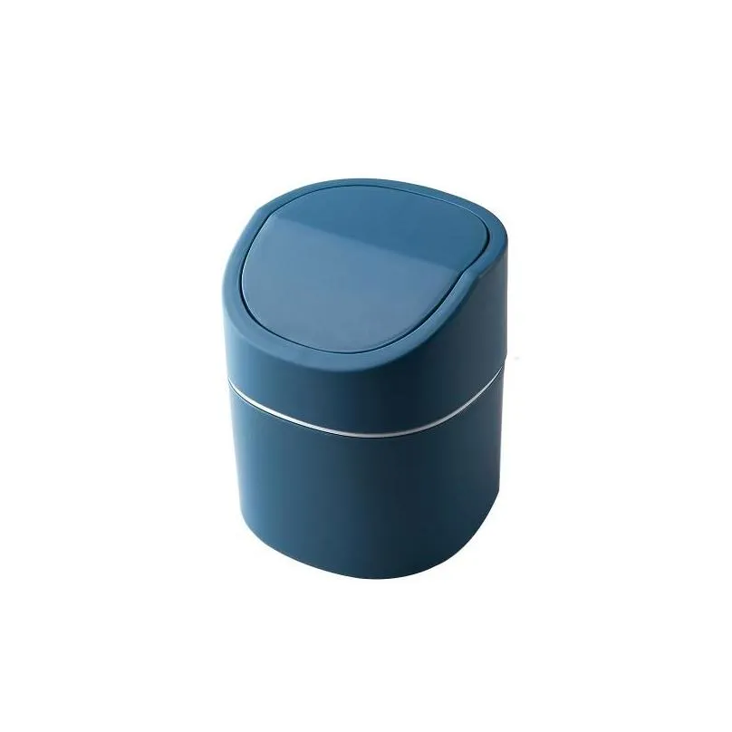 mini desktop multifunctional trash can home car storage bucket accessories with lid garbage bin living room office baskets