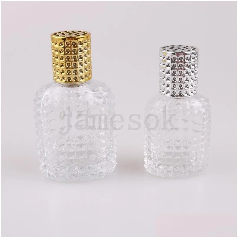 portable glass perfume spray bottles 30ml/50ml empty cosmetic containers atomizer bottle for outdoor travel perfume bottles da164