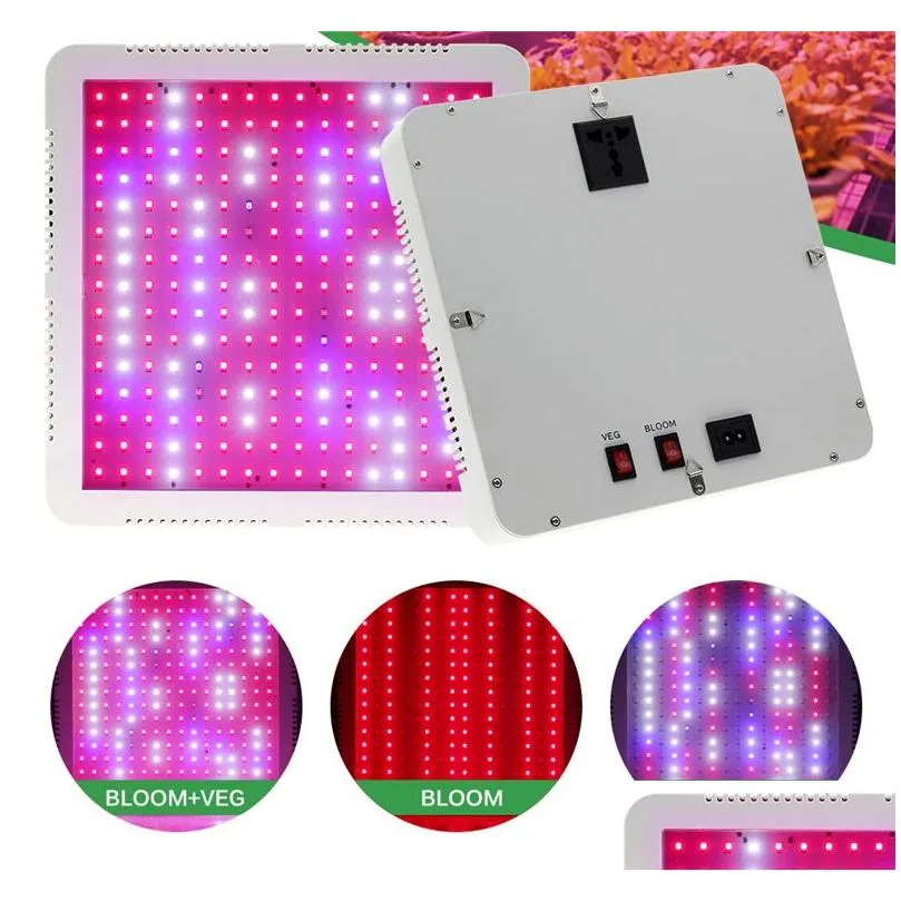 Full Spectrum Grow Light 2000W Double Chip Single Switch For Covered Tent Green Houses Plant Hydroponic Systems VEG Indoor Flower