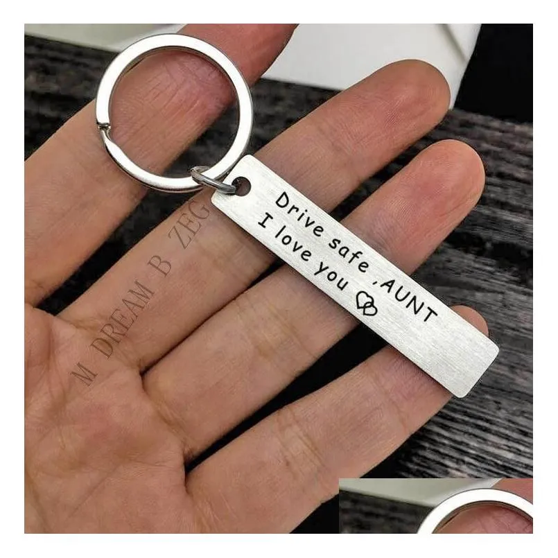 Family Drive safe car key chain New style Stainless steel keychain Creative key chain free shipping