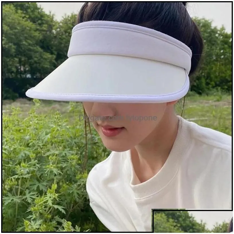 Beanies Beanies Zhao Lusi Star Same Sun Protection Hat Female Visor Cap Summer Peaked Sports Drop Delivery Outdoors Athletic Outdoor