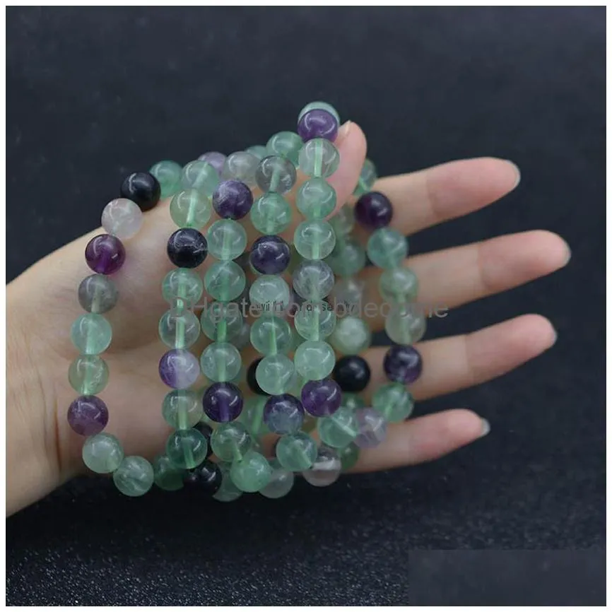 natural stone bead strand bracelet yoga gemstone healing crystal stretch bracelets for men women fashion jewelry will and sandy