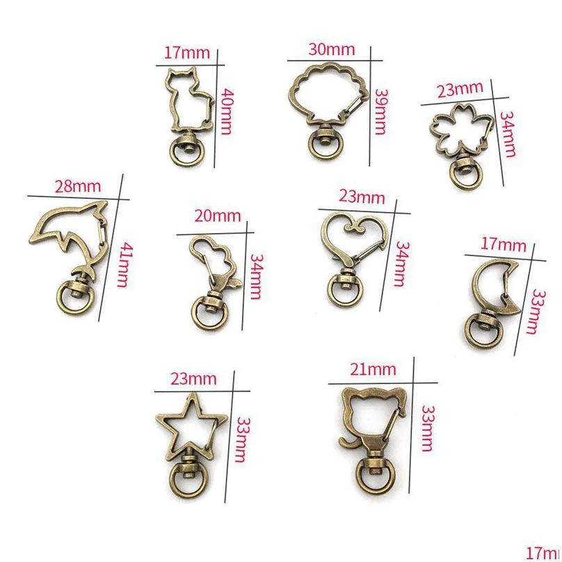 snap hook trigger clips buckles for keychain lobster clasp hooks necklace key ring claspdiy making