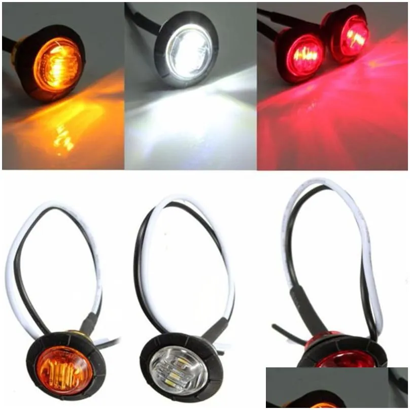 10Pcs Waterproof 3LED 3/4