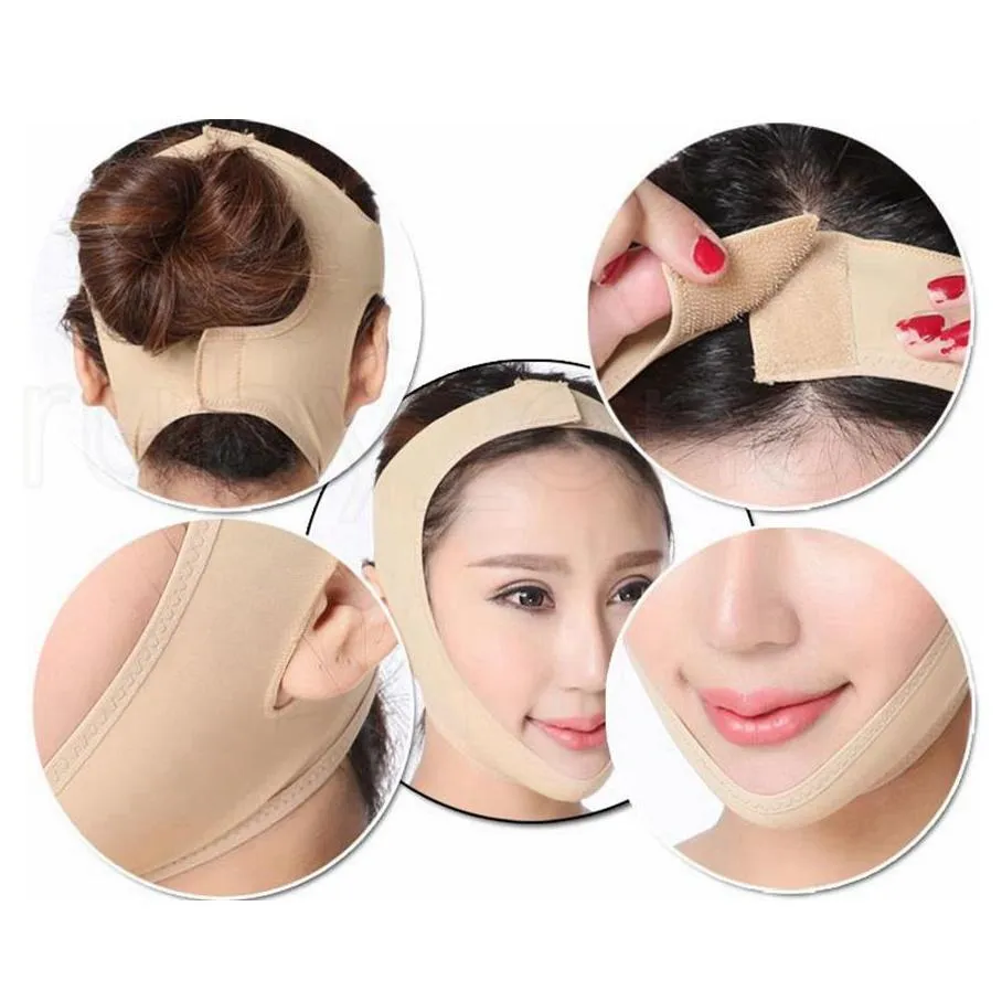 Facial Thin Face Mask Slimming Bandage Skin Care Belt Shape Lift Reduce Double Chin Face Mask Face Thining Band RRA937