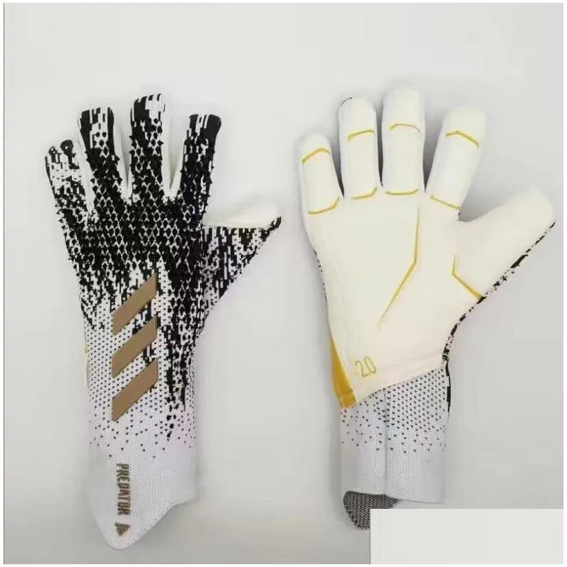 Cross-border hot selling silicone rubber waterproof anti-skid gloves latex adult childrens football goalkeeper gloves