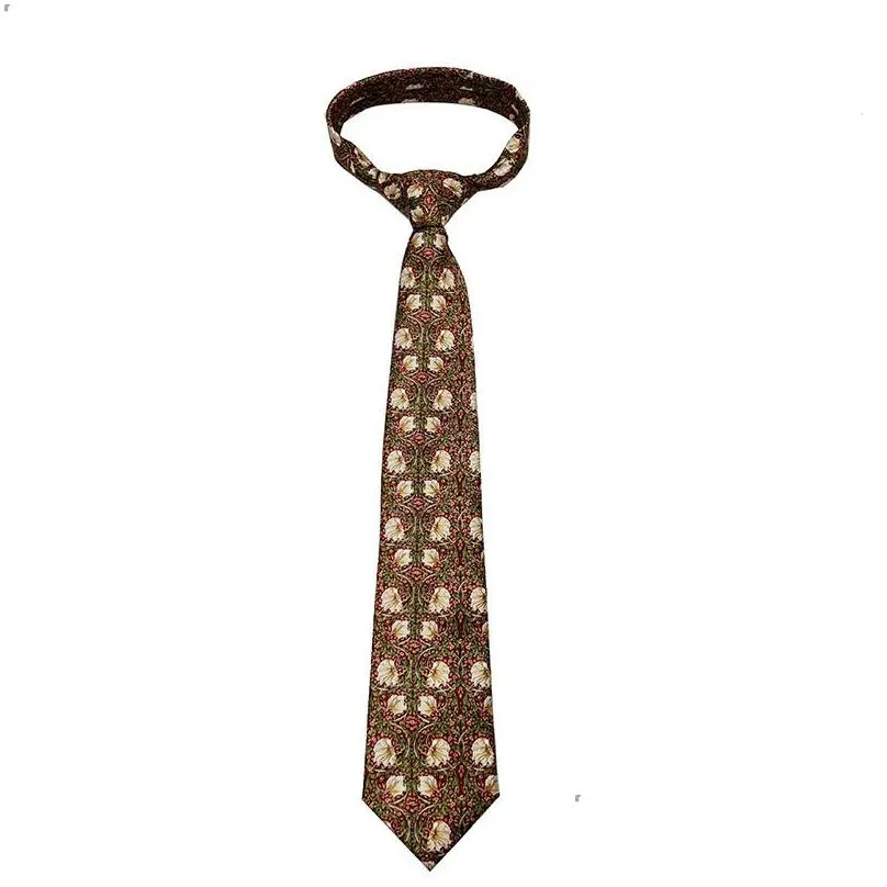 printed floral neck tie 8cm wide funny tie for men women wedding party shirt accessories 146cm