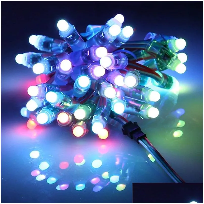 WS2811 LED Pixels Module String 12mm Full Color Individually Addressable Digital RGB LED Rope Light DC5V IP68 Waterproof