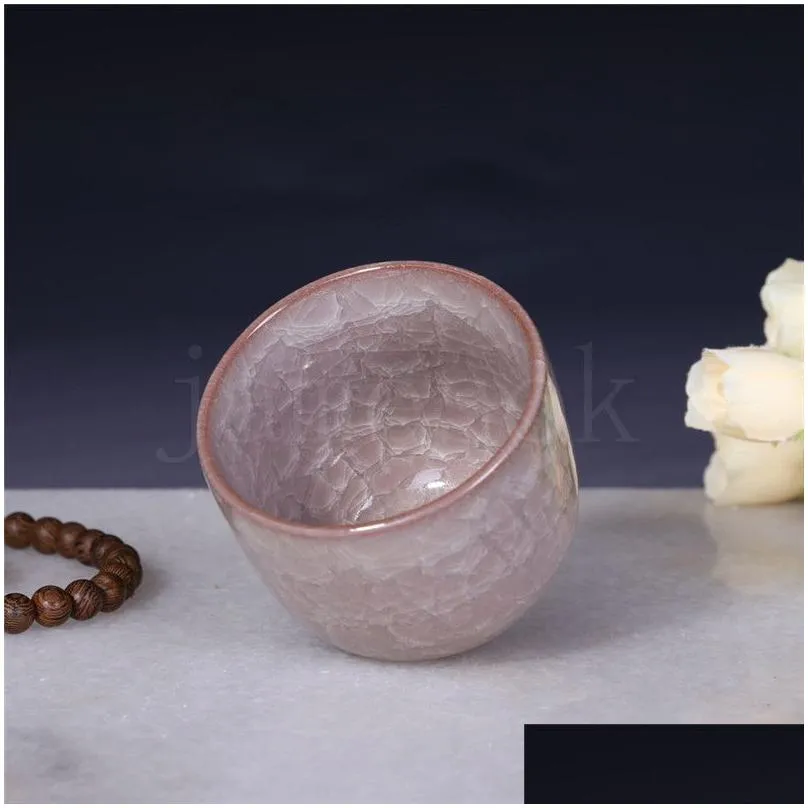 ice cracked mini ceramic flower pot colorful cute flowerpot for desktop decoration meaty potted plants planters dc941