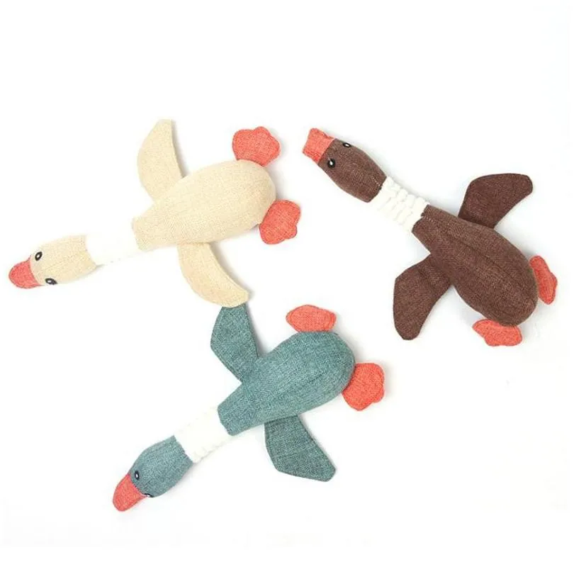 pet dog toy cute wild geese dog squeak toys funny sound duck cat puppy plaything bite chew squeaker educational interaction toys