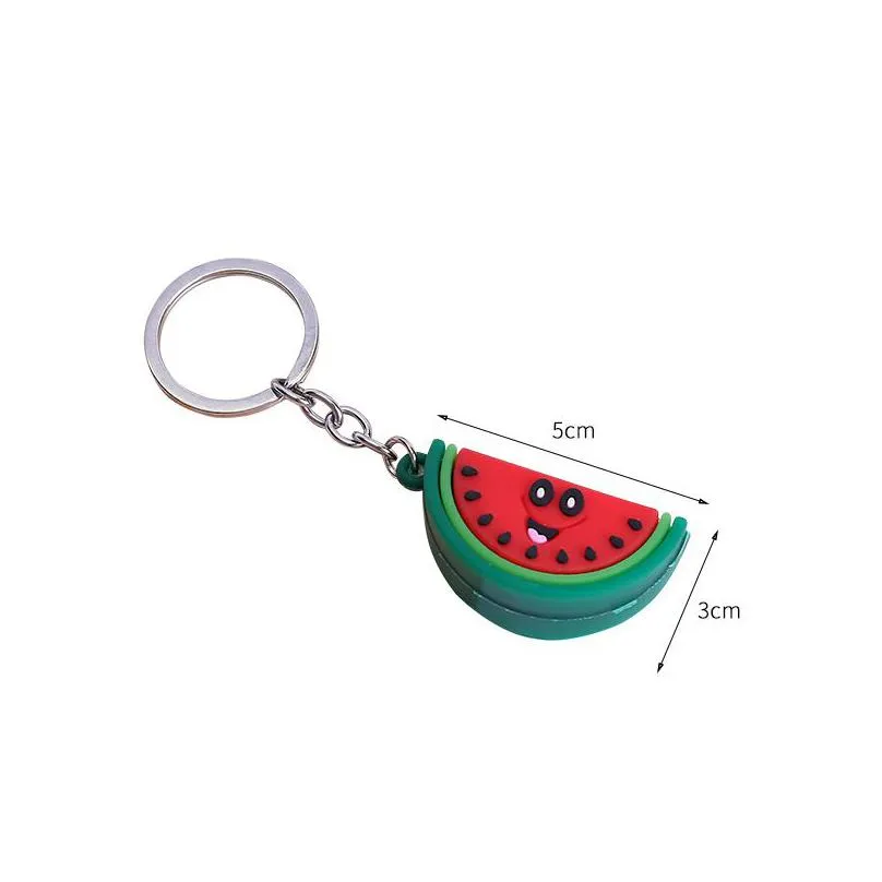 girl heart simulation 3d avocado keychain bag coin purse pvc soft toy pendant 5 styles dhl