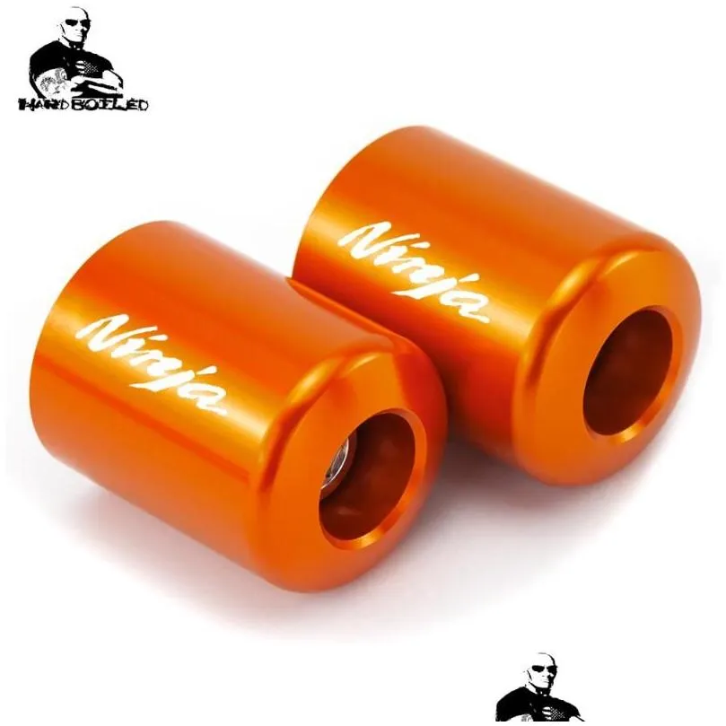 Motorcycle Handlebar Grips Ends Handle Hand Bar CNC Cap Slider For NINJA 250R 300 ER6 650 ZX6 ZX7 ZX9 ZX10 ZX12 ZX141