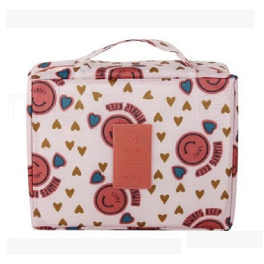 Multi-function Waterproof Cosmetic Makeup Bag With Handle Comfortable Inner Pocket Storage Bag Travel Toiletry Bag RRA1067