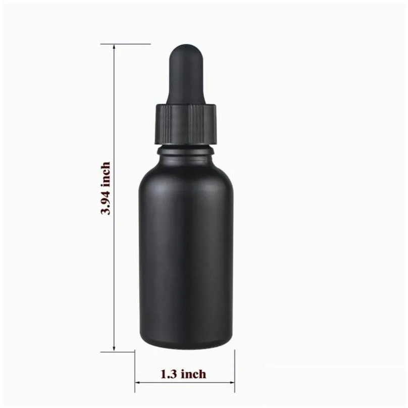 storage bottles jars 12pcs black coated dropper bottle essential oil glass liquid 10ml drop for massage pipette refillable