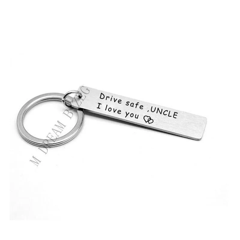 Family Drive safe car key chain New style Stainless steel keychain Creative key chain free shipping