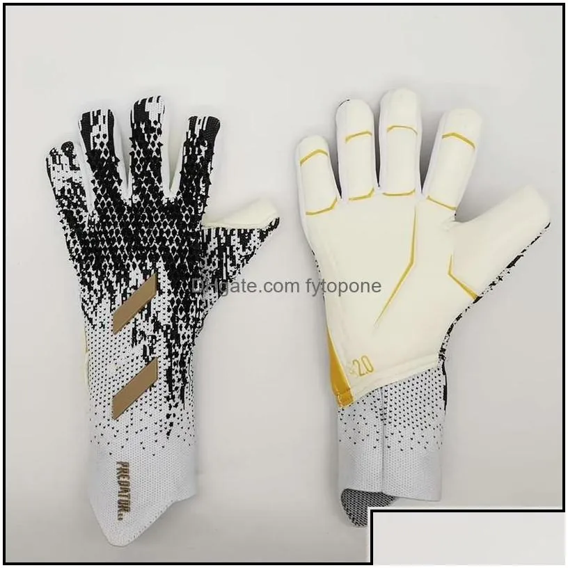 Sports Gloves 4Mm Goalkeeper Gloves Finger Protection Professional Men Football Adts Kids Thicker Goalie Soccer Glove Drop Delivery