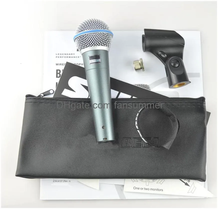 high quality beta58 !! vocal handheld dynamic wired microphone beta58 super-cardioid microfone  mic