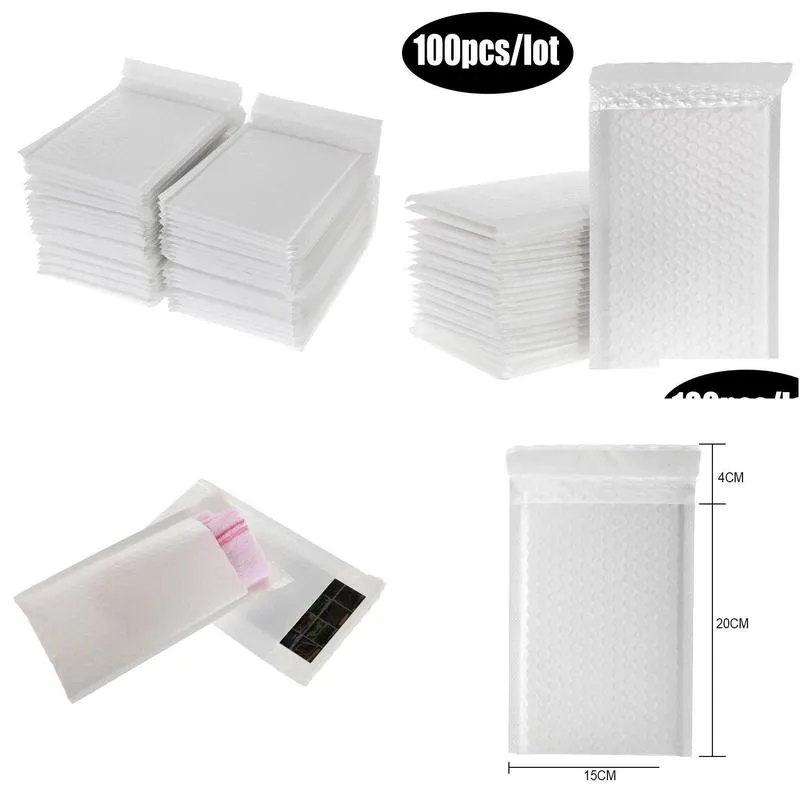 bags 100pcs/lot white foam envelope bag different specifications mailers padded envelope with bubble mailing bags