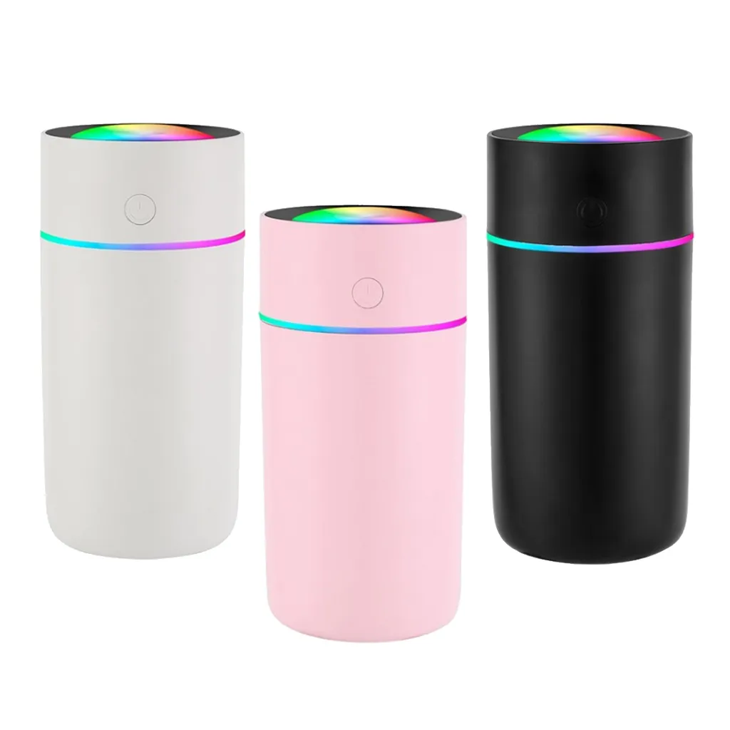 Humidifiers 320ml Ultrasonic Car Humidifier Creative Lucky Cup USB Aromatic Diffuser Air Purifying and Moisturizing with colorful RGB