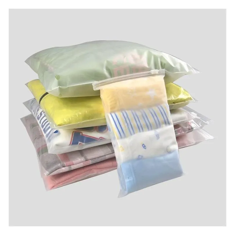 storage bags plastic transparent doll polish zip bag for cloth socks underwear bra household collection