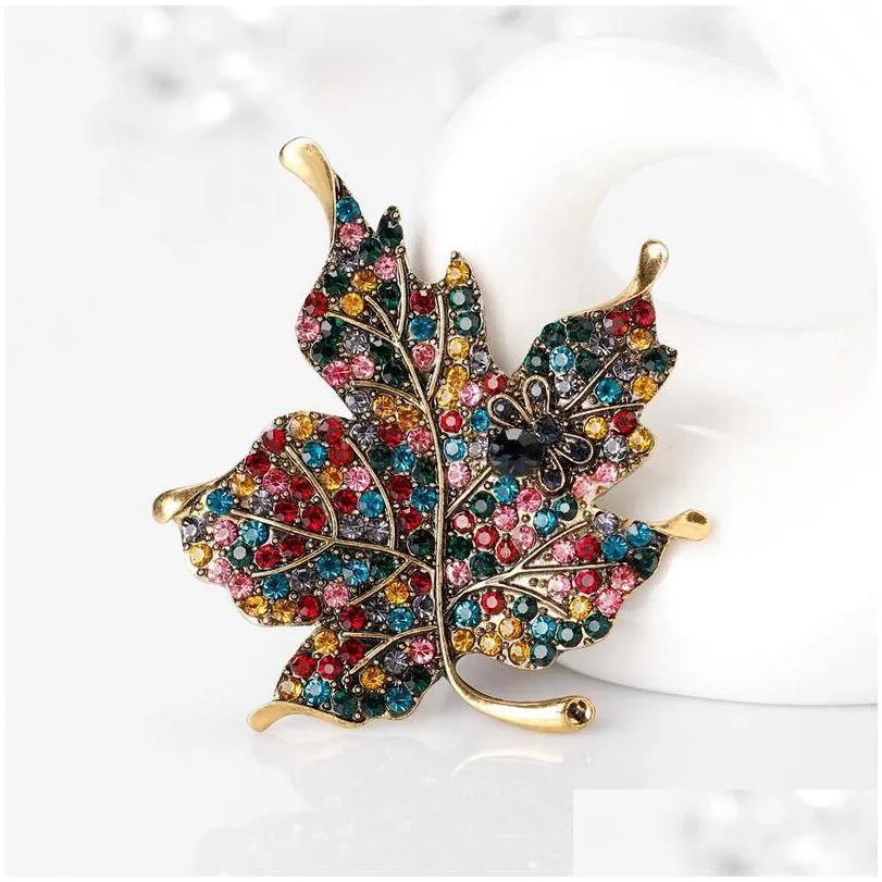 unisex musical instruments violin maple leaf brooches for women enamel pins coat collar brooch