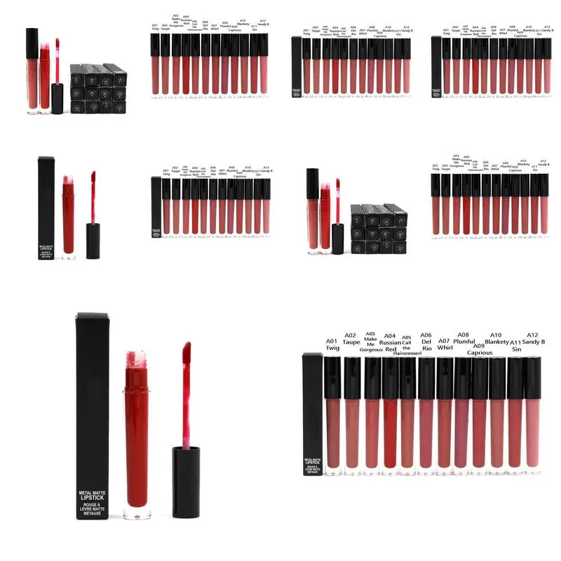 Lip Gloss Wholesale Metal Matte lipstick Liquid Lipsticks Moisturizer Natural Makeup Lipper