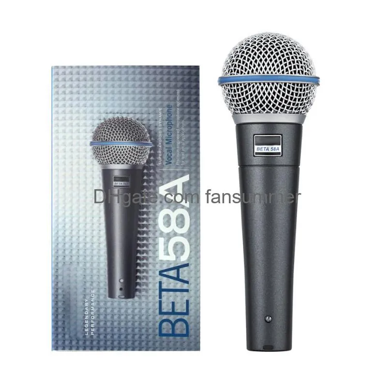 high quality beta58 !! vocal handheld dynamic wired microphone beta58 super-cardioid microfone  mic
