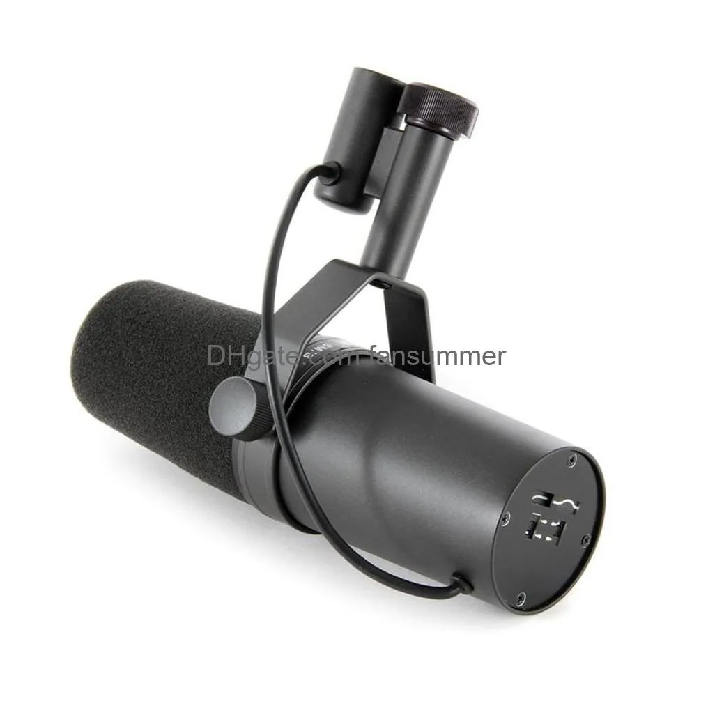 high quality cardioid dynamic microphone sm7b 7b studio selectable frequency response microphone for  live stage recording