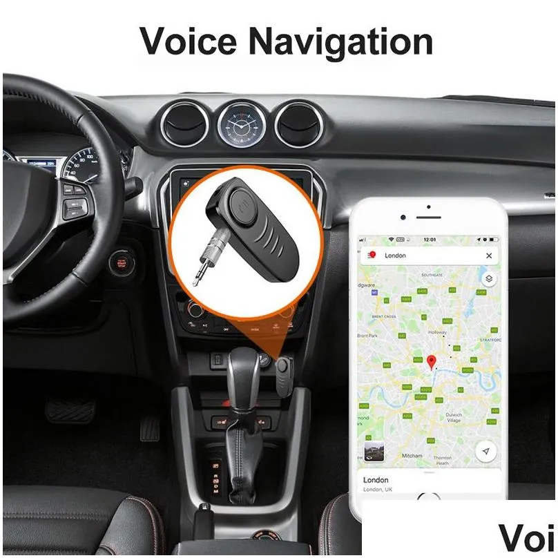 Bluetooth Car Kit 3.5mm Jack AUX 5.0 Stereo Audio Music Receiver Wireless Adapter For TV PC Headphone