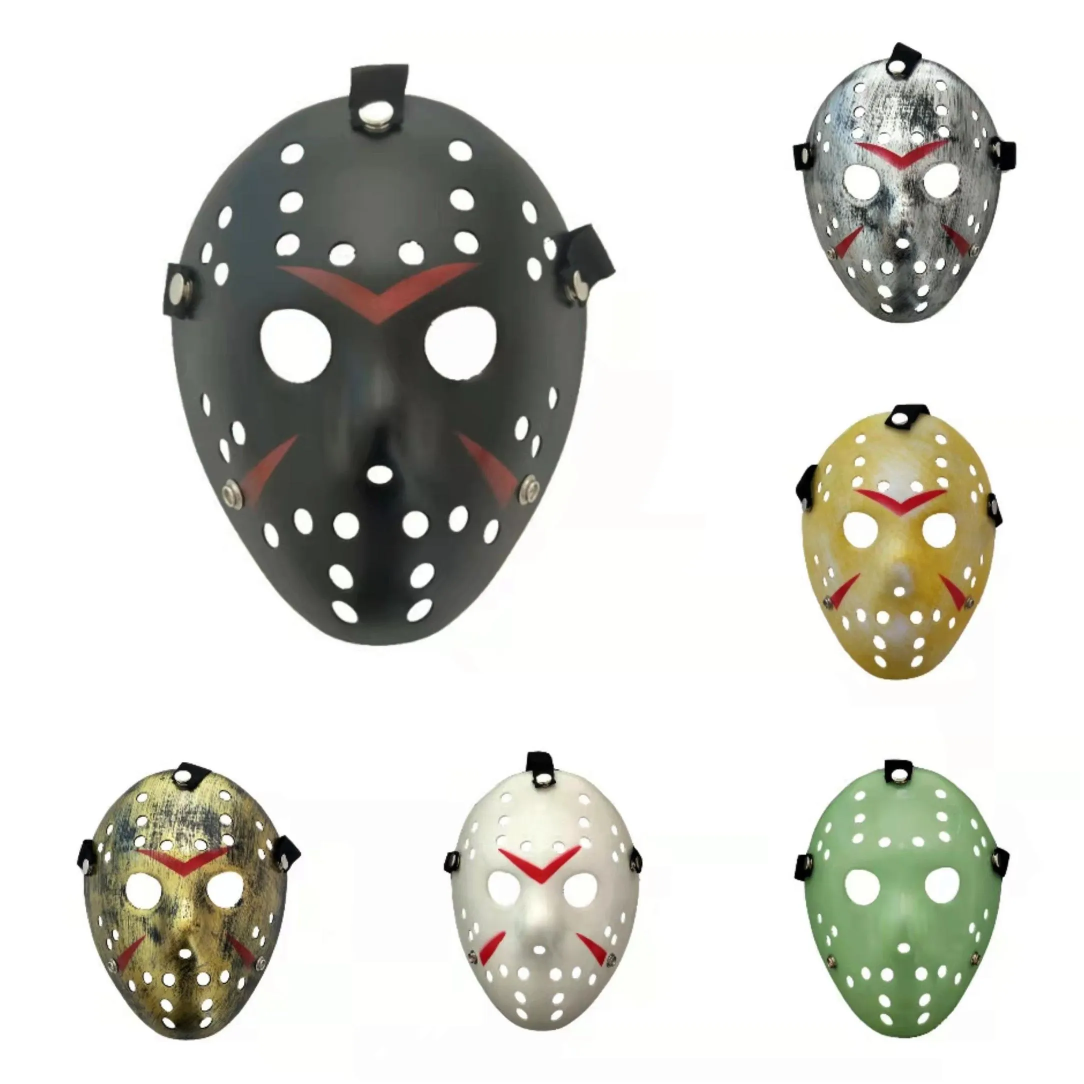 2020 Black Friday Jason Voorhees Freddy hockey Festival Party Full Face Mask Pure White PVC For Halloween Masks DH9484