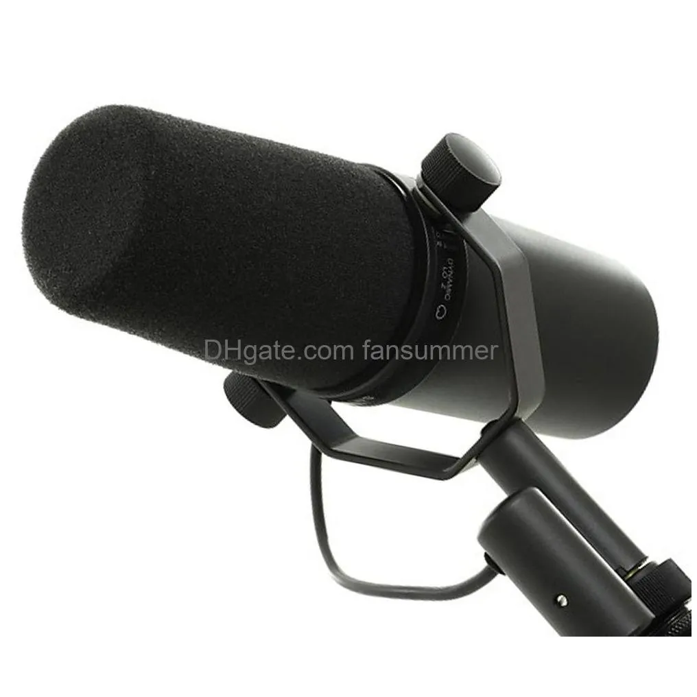 high quality cardioid dynamic microphone sm7b 7b studio selectable frequency response microphone for  live stage recording