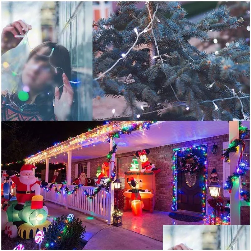 Twinkle Fairy Light Decoration LED Lights 5M50LEDs Battery powered Christmas Lights for Party Garden Crafts(RGB/Warm light)