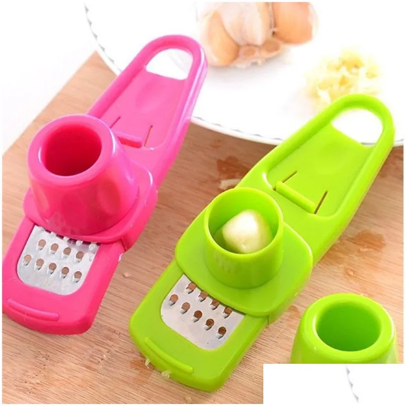 multifunctional ginger garlic press grinding grater planer slicer mini cutter kitchen cooking gadgets tools utensils accessories to278