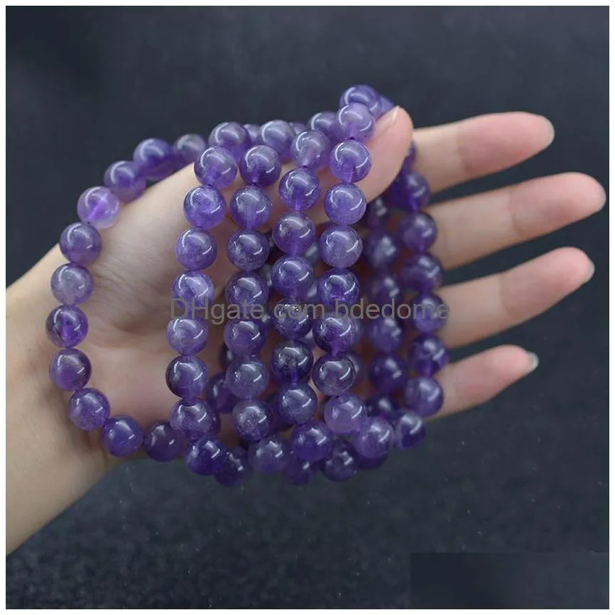 yoga natural stones strand bracelet morganite amethyst amazonite gemstone beads healing crystal stretch bracelets for men women fashion jewelry will and