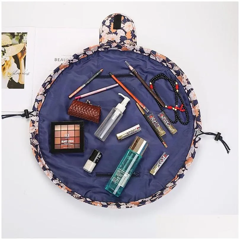 storage bags cosmetic bag magic cosmetics pouch folding makeup portable travel debris wash women organizer