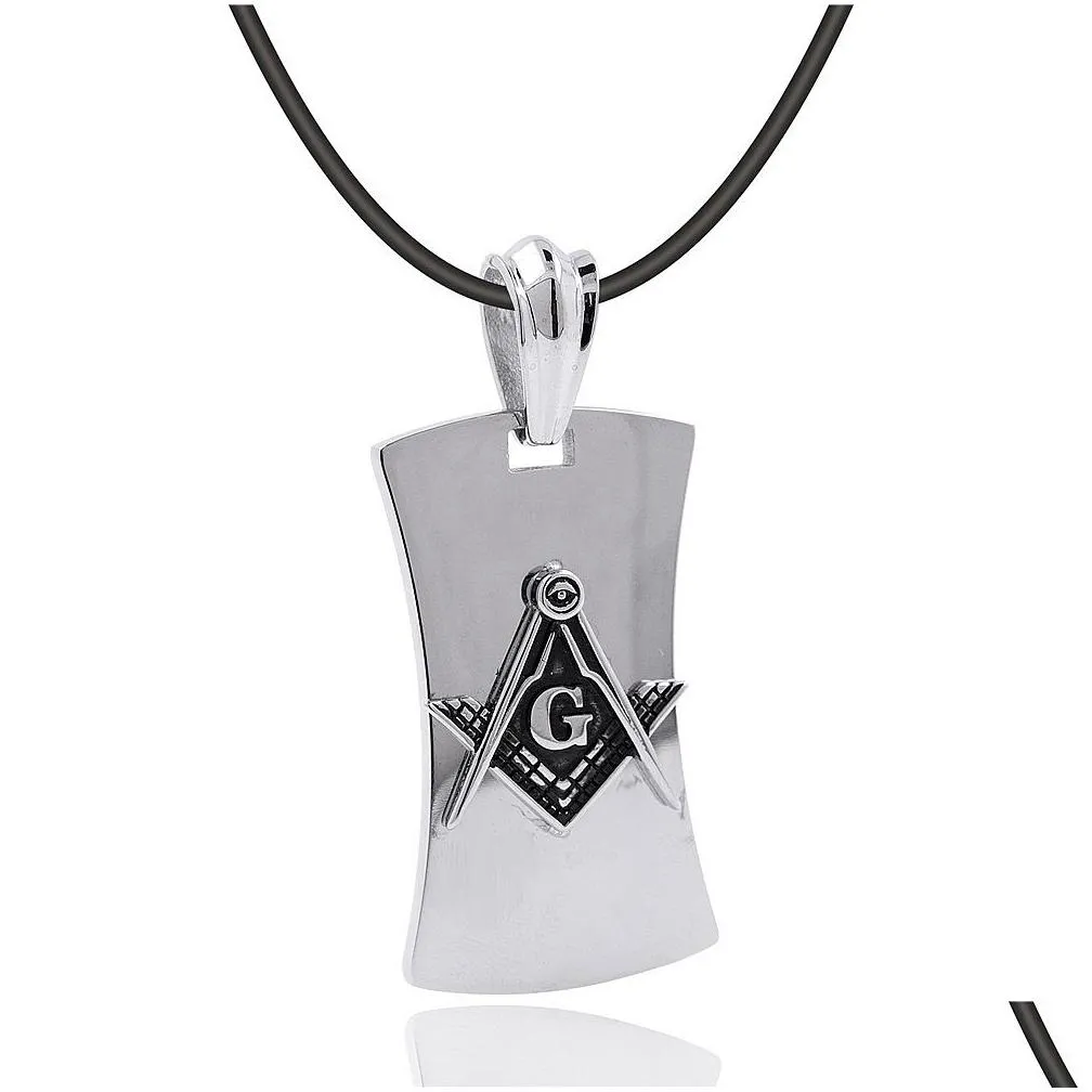 high quality polished shiny polishing stainless steel masonic free mason pendant silver freemason pendants necklace jewelry