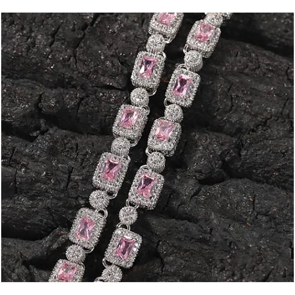 icy zircon diamonds tennis chain 16