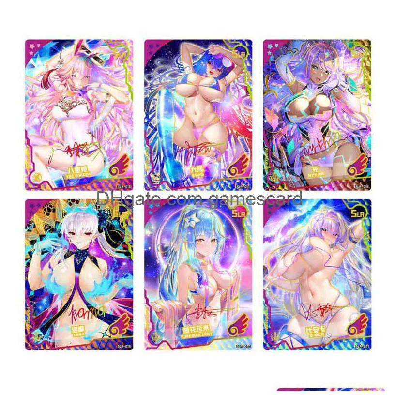 goddess story collection cards child kids birthday gift anime figure game cards table toys for family christmas g220311